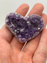 Load image into Gallery viewer, Amethyst Druzy Heart