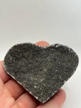 Load image into Gallery viewer, Black Galaxy Amethyst Heart