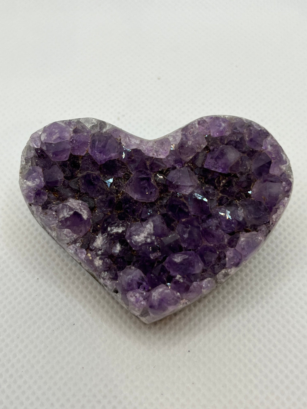 Amethyst Druzy Heart