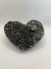 Load image into Gallery viewer, Black Galaxy Amethyst Heart