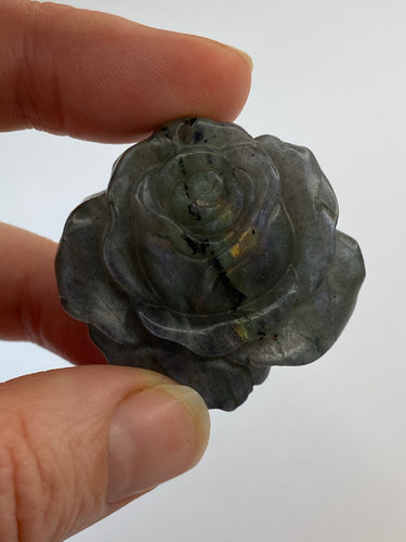 Labradorite Rose Carving