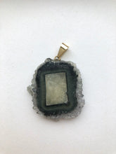 Load image into Gallery viewer, Amethyst Stalactite Slice Pendant 4