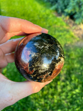 Load image into Gallery viewer, Astrophyllite Garnet Sphere