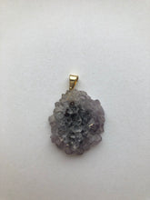 Load image into Gallery viewer, Amethyst Stalactite Slice Pendant 8