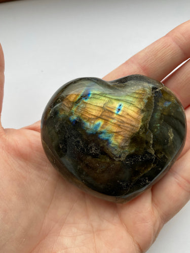 Labradorite Heart