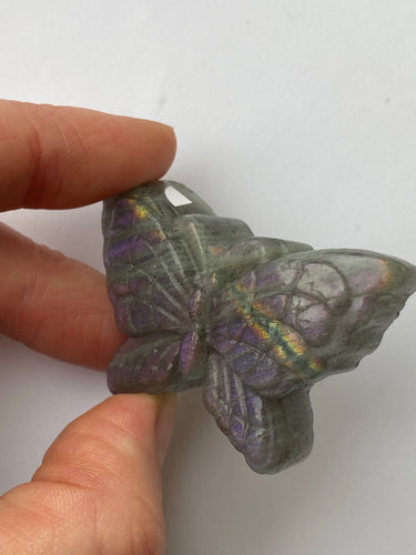 Labradorite Butterfly Carving