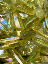 Load image into Gallery viewer, Yellow Aura Quartz Point
