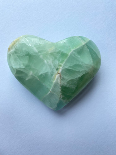 Pistachio Calcite Heart