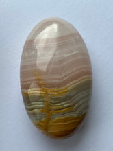 Load image into Gallery viewer, Banded Pink Calcite Palmstone