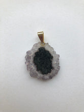 Load image into Gallery viewer, Amethyst Stalactite Slice Pendant 8