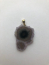 Load image into Gallery viewer, Amethyst Stalactite Slice Pendant 5