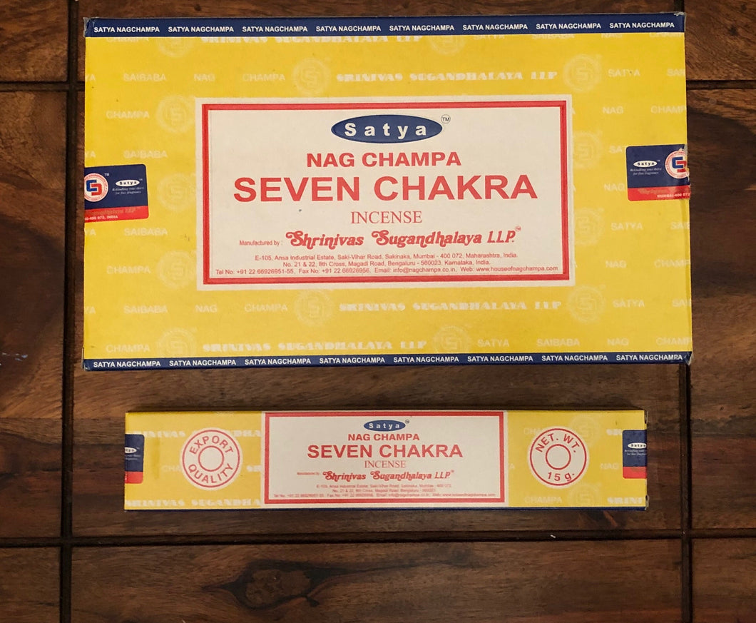 Satya Nag Champa Seven Chakra Incense