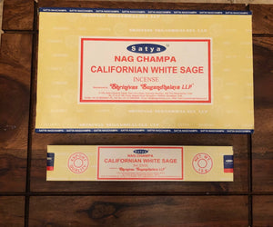 Satya Nag Champa Californian White Sage Incense