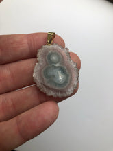 Load image into Gallery viewer, Amethyst Stalactite Slice Pendant 6