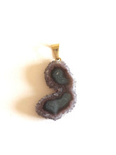 Load image into Gallery viewer, Amethyst Stalactite Slice Pendant 9