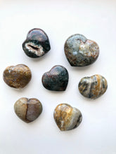 Load image into Gallery viewer, Ocean Jasper Heart - Small and Medium