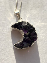 Load image into Gallery viewer, Amethyst Moon Pendant