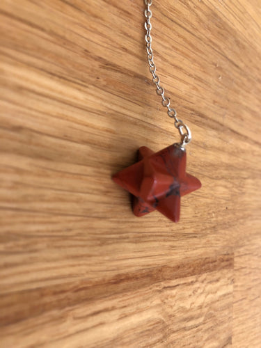 Red Jasper Merkaba Pendulum