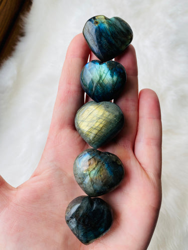 Small Labradorite Heart