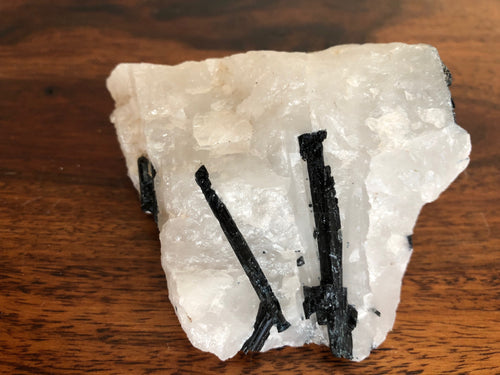 Indicolite Tourmaline in Quartz