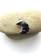 Load image into Gallery viewer, Amethyst Moon Pendant