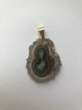 Load image into Gallery viewer, Amethyst Stalactite Slice Pendant 6
