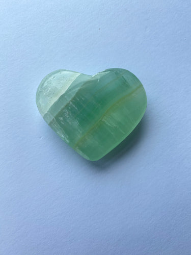 Pistachio Calcite Heart